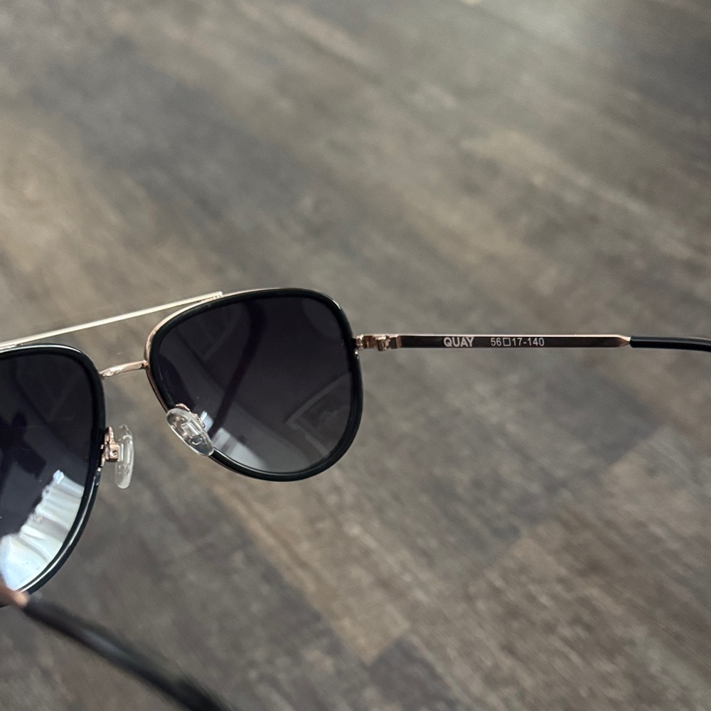 2 PAIRS INCLUDED Quay Australia Black Aviator and Kate Spade Cat Eye Sunglasses - Picture 3 of 6